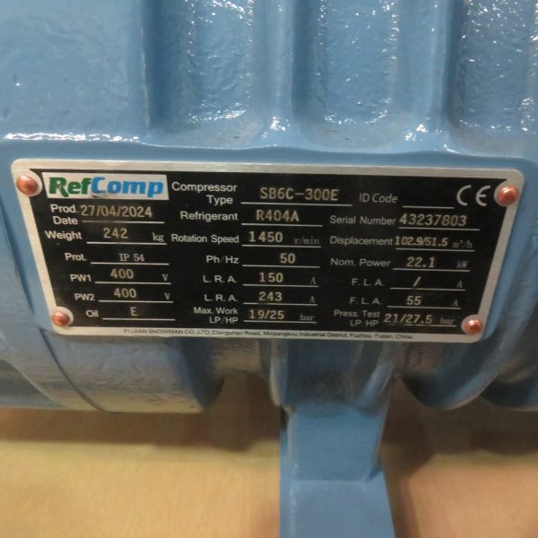 Itlay RefComp Semi-hermetic Piston Compressor for Cold Storage - Image 10